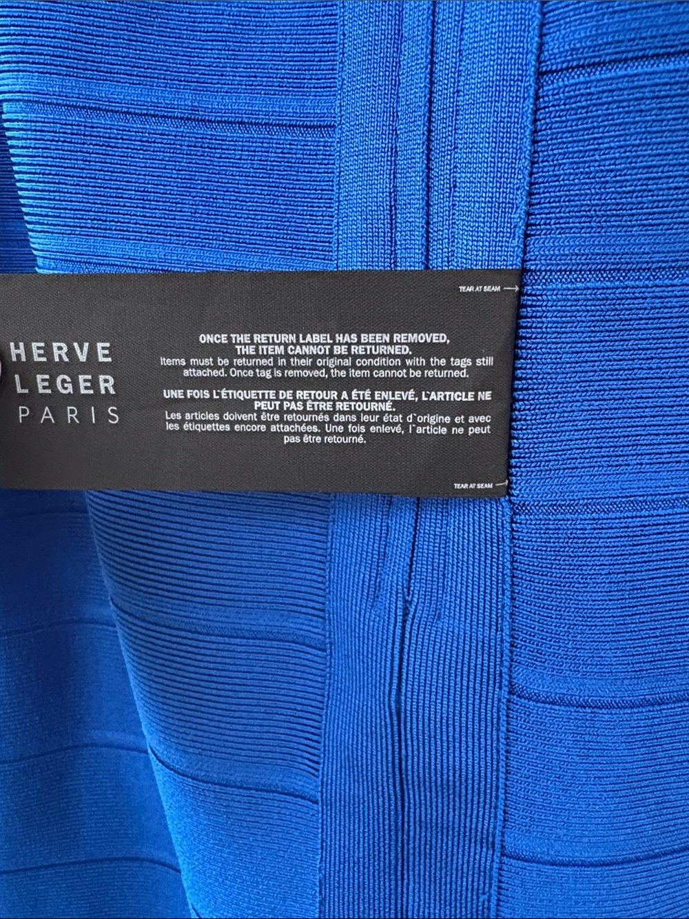 Herve Leger Cobalt Blue Bandage Maxi Dress - Picture 8 of 10